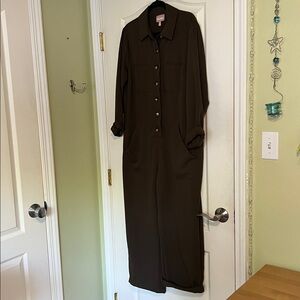 NWOT  Show Me Your MuMu Dark Brown Jumpsuit .
